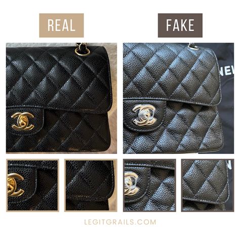 real vs fake chanel flap bag